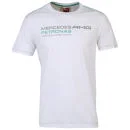 Puma Men's Mercedes Petronas Team T-Shirt - White - S - Wit Afbeelding 1