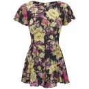 LOVE Women's Flute Inset Playsuit - Multi - XS - Multi Afbeelding 1