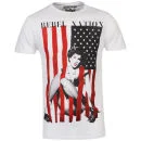 Ringspun Men's Rebel Nation Photo Print T-Shirt - White - S - Wit Afbeelding 1