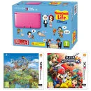 Nintendo 3DS XL Pink Console - Includes Tomodachi Life, Super Smash Bros. & Fantasty Life Afbeelding 1