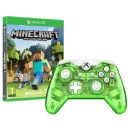 Rock Candy Green Wired Xbox One Controller + Minecraft Afbeelding 1