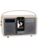 View Quest Retro1 DAB with iPhone Dock - Cream Afbeelding 1