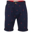 Tokyo Laundry Men's Martinez Cropped Hem Shorts - Twilight Blue - S - Twilight Blue Afbeelding 1