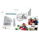 White Nintendo Wii Console Bundle: (Mario Kart Pack Plus with FIFA 12) Afbeelding 1