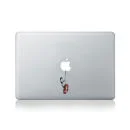 Banksy Boy Swinging On Safety Ring Vinyl MacBook Sticker for MacBook 13/15 Inch Afbeelding 1