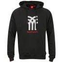Fenchurch Men's Sweatshirt Icon Hoody - Shadow Grey/White/Ketchup Red - S - Shadow Grey/White/Ketchup Red Afbeelding 1
