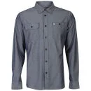Farah 1920 Heren Ardleigh Overhemd - Marineblauw/Chambray - S Afbeelding 1
