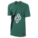 Nike SB Men's Big Logo T-Shirt - Mystic Green/Black - S - Groen Afbeelding 1