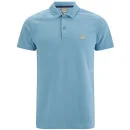 Bench Men's Brushed Neck Crystalline Polo Shirt - Delphinium Blue - S - Blauw Afbeelding 1