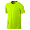 Nike Men's Miler Short Sleeve T-Shirt - Volt Green - S - Volt Green Afbeelding 1