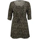 Brave Soul Women's Zahra Floral Dress - Black/Taupe - S - Zwart Afbeelding 1