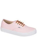 Vans Authentic Slim Brushed Twill Trainer - Soft Pink - 3 - Soft Pink Afbeelding 1