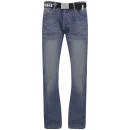 Smith & Jones Men's Elano Mid Rise Jeans - Dark Wash - 30S - Dark Wash Afbeelding 1