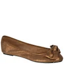 Stylist Pick 'Heidi' Women's Bow Ballerina Pump - Bronze - 3 - Bronze Afbeelding 1