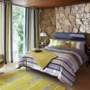 Scion Lace Stripe Duvet Cover - Grey - Double - Grijs Afbeelding 1