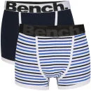 Bench Men's 2-Pack Boxers - Navy - S - Navy blauw Afbeelding 1