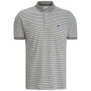 Boxfresh Men's Keckle Skinny Stripe Polo - White - S - Wit Afbeelding 1