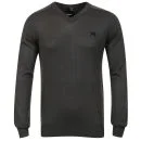 Bench Men's V-Neck Knit - Anthracite Marl - S - Anthracite Marl Afbeelding 1