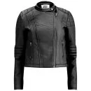 Vero Moda Women's Tattoo Biker Jacket - Black - XS/UK 8 - Zwart Afbeelding 1