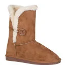 Red Rock Women's Ugg Style Faux Sheepskin Boots - Chestnut - 3 - Chestnut Afbeelding 1
