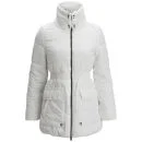 Brave Soul Women's Ghost Long Padded Jacket - White - 8 - Wit Afbeelding 1