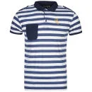 Soul Star Men's Nautical Polo-Shirt - Navy - S - Navy blauw Afbeelding 1