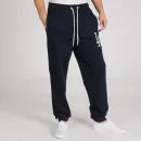 Majestic Men's LA Dodgers Wagner Fleece Jogger - Navy - S - Navy blauw Afbeelding 1