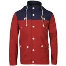Brave Soul Men's Lloyd Jacket - Bright Red/Navy - S - Bright Red/Navy Afbeelding 1