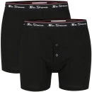 Ben Sherman Men's 2-Pack Boxer - Black - S - Zwart Afbeelding 1