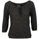 Brave Soul Women's Lucie Floral Top - Black Combo - S Afbeelding 1