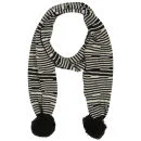 Bench Women's Herrin Kerby Pom Pom Scarf - Black Afbeelding 1