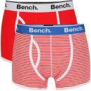 Bench Men's 2-Pack Boxers - Red - S - Rood Afbeelding 1
