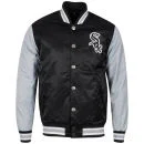 Majestic Men's Chicago White Sox Bleacher Satin Jacket - Black - S - Zwart Afbeelding 1