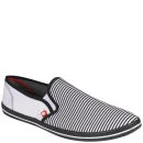 Smith and Jones Men's Stripoid Pump - White - 6 - Wit Afbeelding 1