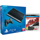 PS3: New Sony PlayStation 3 Slim Console (500 GB) - Black - Includes Need for Speed Most Wanted Afbeelding 1
