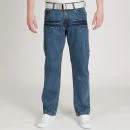 Galvanise Men's Tudor Belted Jean - Stone Wash - 30R - Stone Wash Afbeelding 1