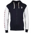 Soul Star Men's Athletic Zip Through Sweat - Navy - S - Navy blauw Afbeelding 1