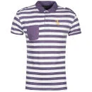 Soul Star Men's Nautical Polo-Shirt - Purple - S - Paars Afbeelding 1