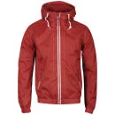 Soul Star Men's Americano Zip Through Jacket - Red - S - Rood Afbeelding 1
