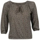 Brave Soul Women's Lucie Floral Top - Brown Combo - S - Brown Afbeelding 1