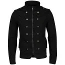 Brave Soul Men's Tobias Military Jacket - Black - S - Zwart Afbeelding 1
