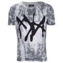 AKA Men's Ubos Scrunch Dye T-Shirt - White - S - Wit Afbeelding 1