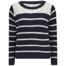 ONLY Women's Gossip Knitted Jumper - Navy Blazer - XS/UK 6 - Multi Afbeelding 1