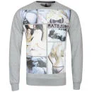 Soul Star Men's Hot Crew Sweat - Grey Melange - S - Grey Melange Afbeelding 1