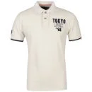 Tokyo Laundry Men's Izanagi Polo Shirt - Ivory - S - Ivory Afbeelding 1