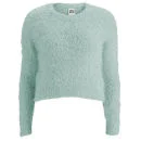 Vero Moda Women's Fluffy Jumper - Mint - XS/UK 8 - Groen Afbeelding 1