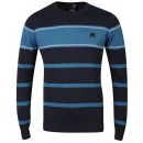 Bench Men's Jarrell Knit - Total Eclipse - S - Total Eclipse Afbeelding 1