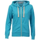 Brave Soul Women's Adrian Hooded Zip Through - Aqua Marl - S - Aqua Marl Afbeelding 1