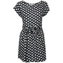 Chickster Women's Polka Dot Dress - Black - 8 - Zwart Afbeelding 1