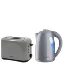 Breville 1.5 Litre Plastic Jug Kettle and 2 Slice Silver Toaster Afbeelding 1